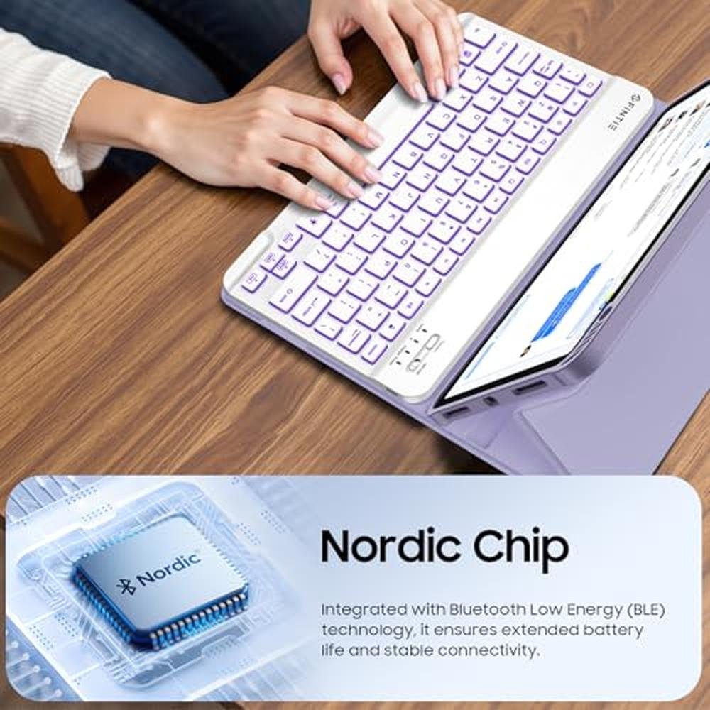 Keyboard iPad: Fintie Case for iPad Air 11-inch M3/M2 – Close-up Detail