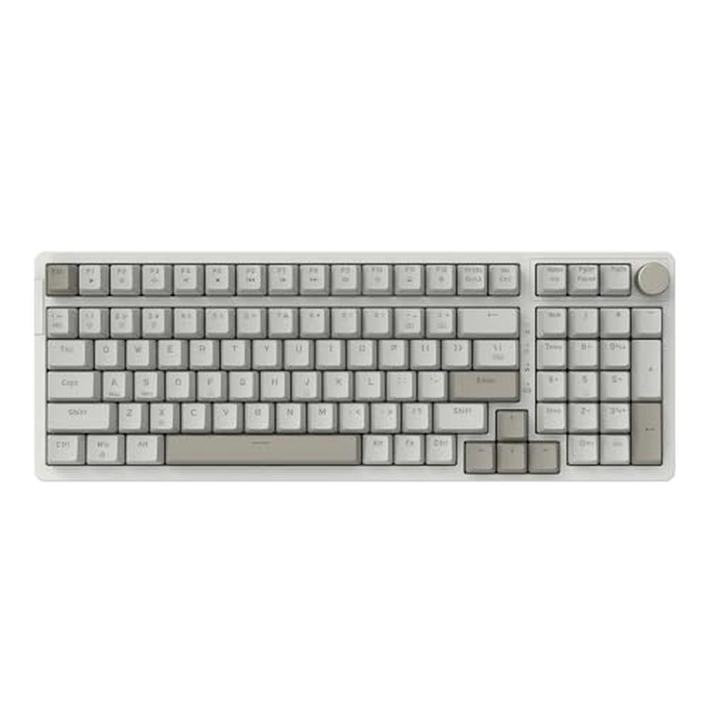 Keyboard Keys: AK992 Retro Wired Mechanical Keyboard 98 – Front View