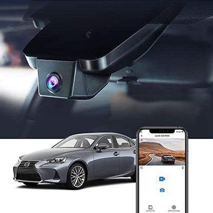 Fitcamx 4K Dash Cam Compatible with Lexus is 2017-2025 – Front View
