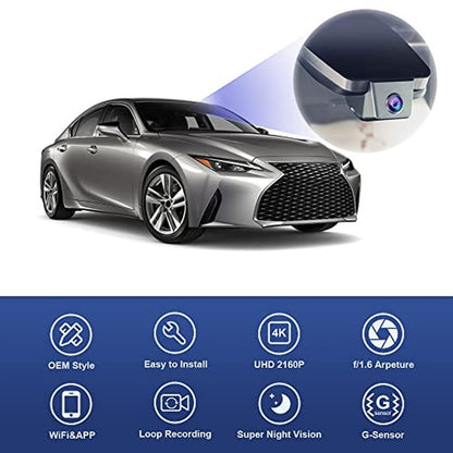 Fitcamx 4K Dash Cam Compatible with Lexus is 2017-2025 – In Use