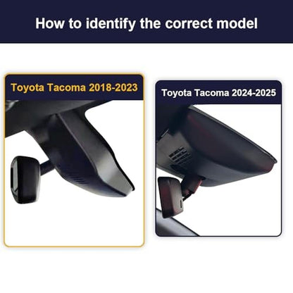 Fitcamx 4K Dash Cam Compatible with Toyota Tacoma 2018 2019 – Side View