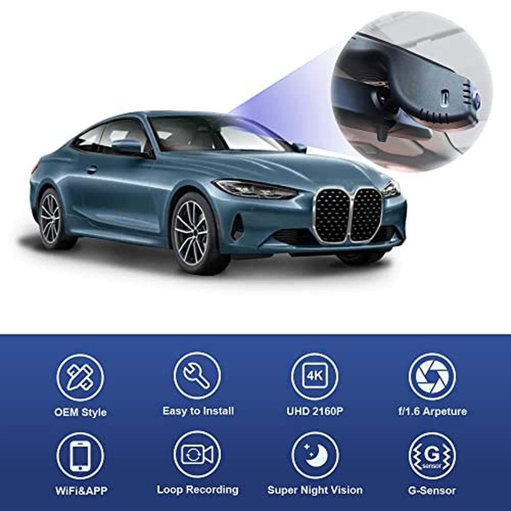 Fitcamx 4K Dash Cam Suitable for BMW 3 4 Series M3 M4 – Close-up Detail