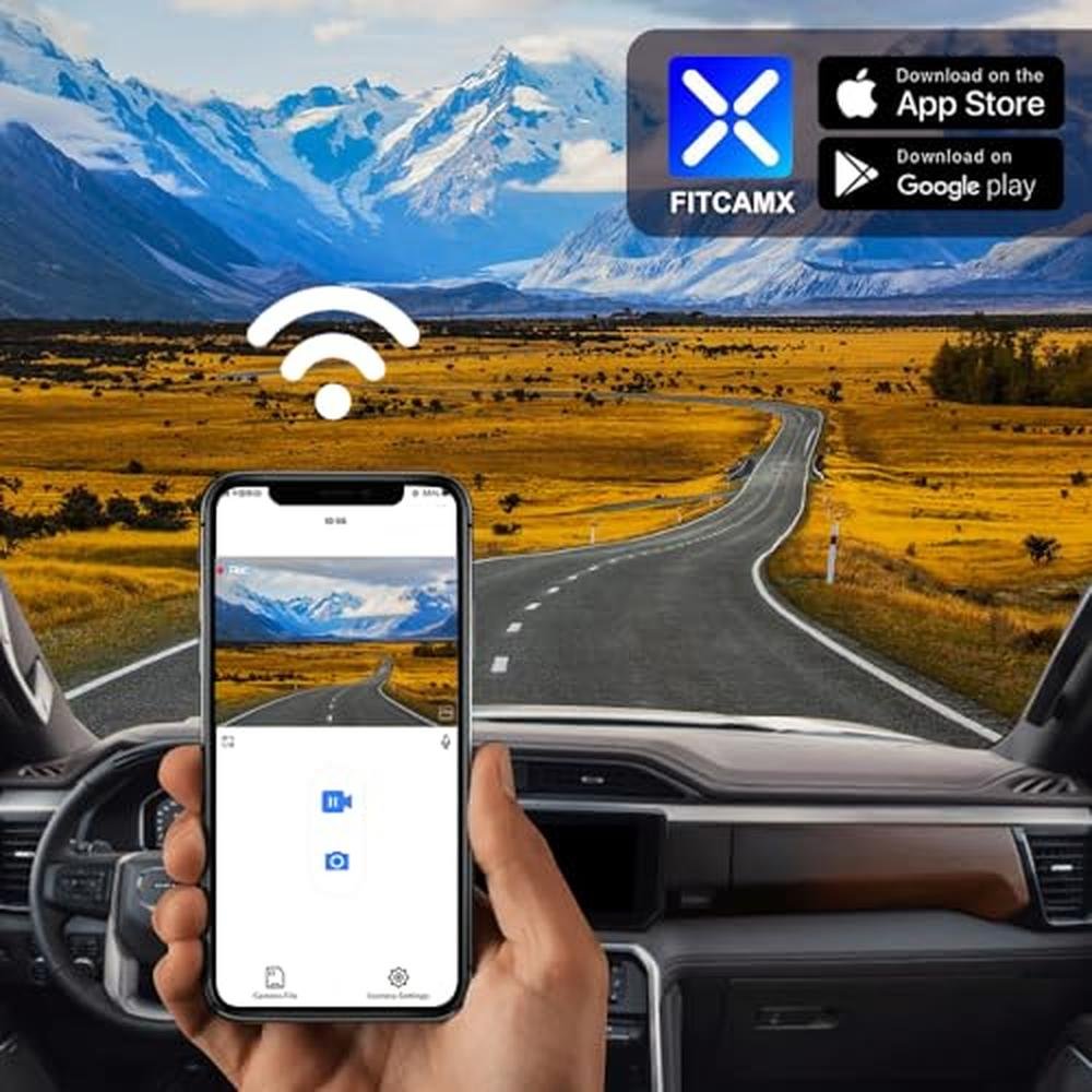 Fitcamx 4K Dash Cam Suitable for GMC Sierra 1500 2500HD – Packaging