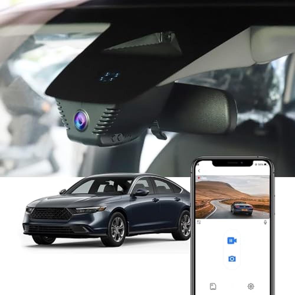 Fitcamx 4K Dash Cam Suitable for Honda Accord 2023 2024 – Front View