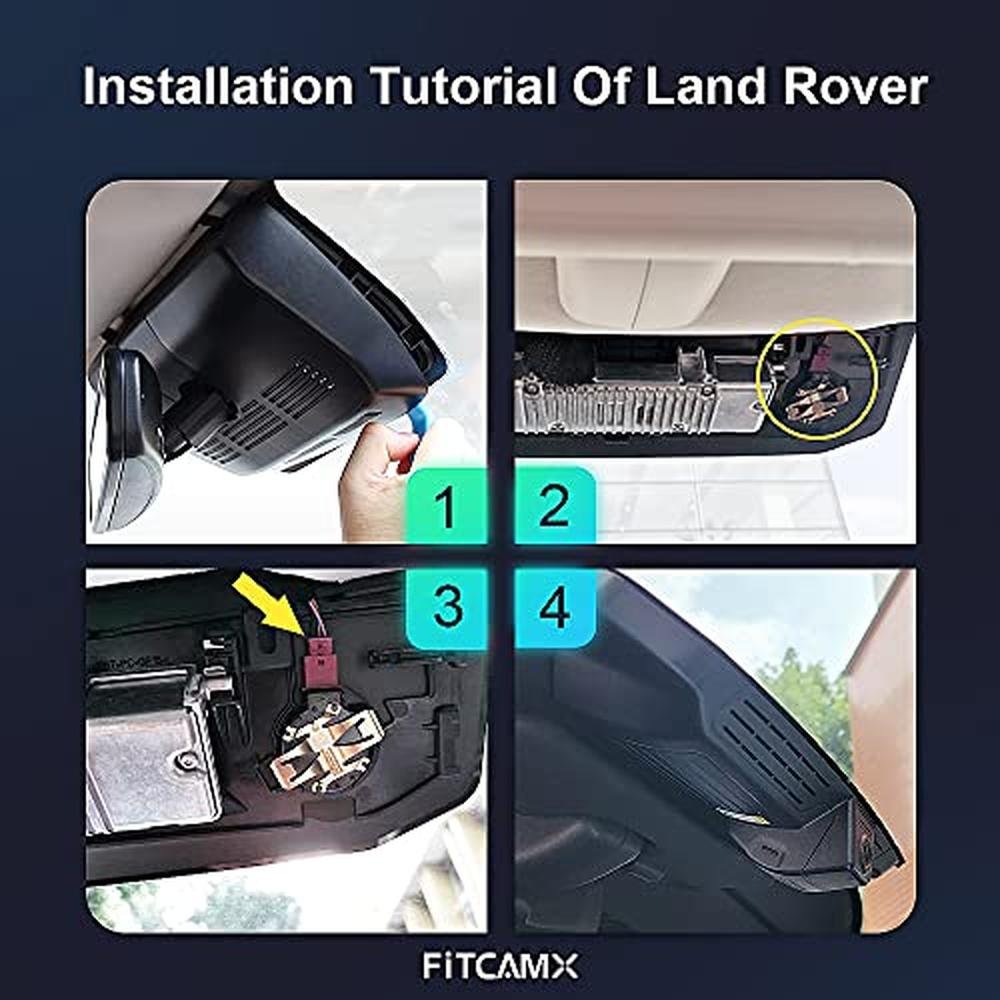 Fitcamx 4K Dash Cam Suitable for Land Rover Defender – Close-up Detail