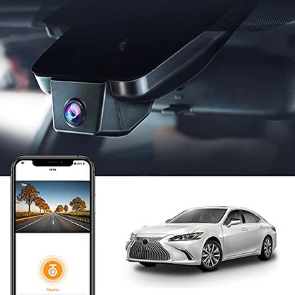 Fitcamx 4K Dash Cam Suitable for Lexus ES 2019-2025 ES350 – Front View