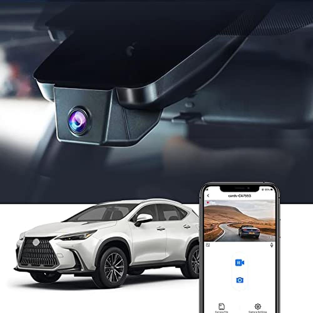 Fitcamx 4K Dash Cam Suitable for Lexus NX 2022-2026 & NX – Front View