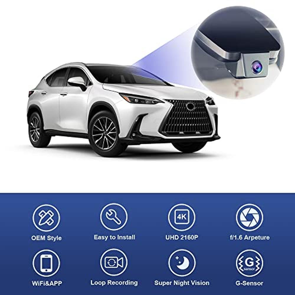 Fitcamx 4K Dash Cam Suitable for Lexus NX 2022-2026 & NX – Close-up Detail