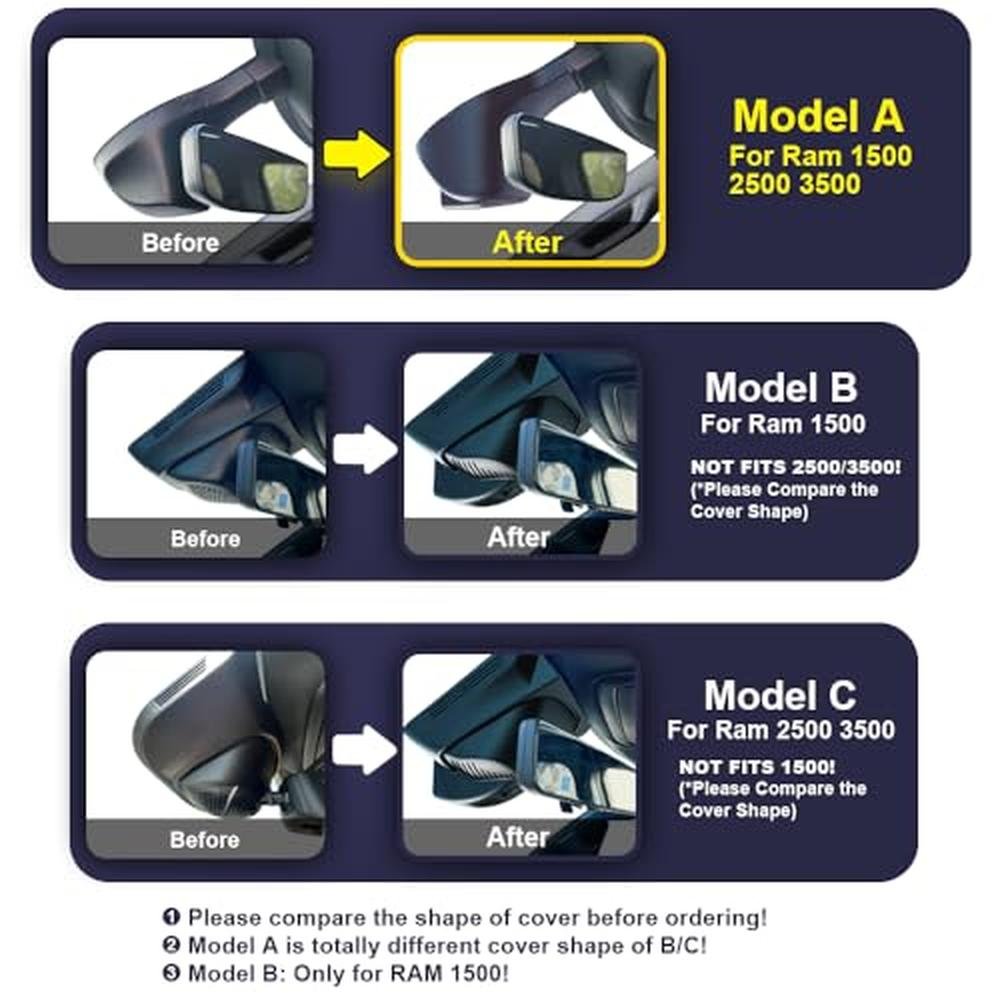 Fitcamx 4K Dash Cam Suitable for RAM 1500 TRX Classic – Side View