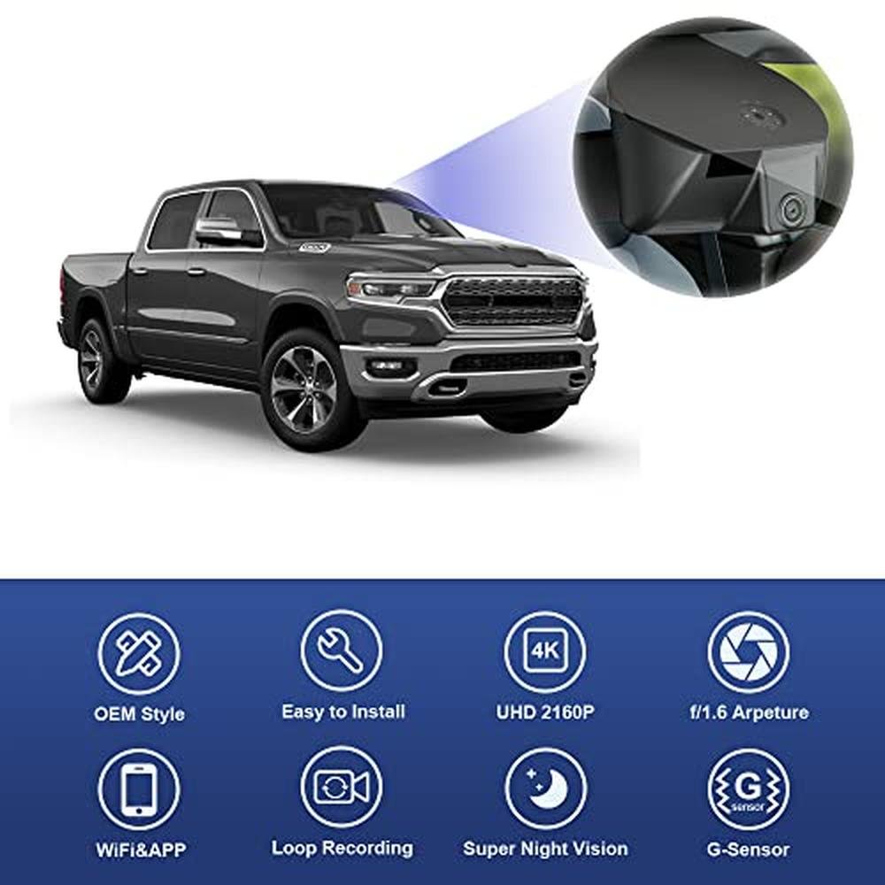 Fitcamx 4K Dash Cam Suitable for RAM 1500 TRX Classic – In Use