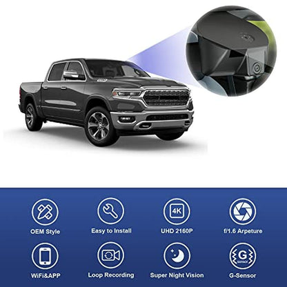 Fitcamx 4K Dash Cam Suitable for RAM 1500 TRX Classic – In Use
