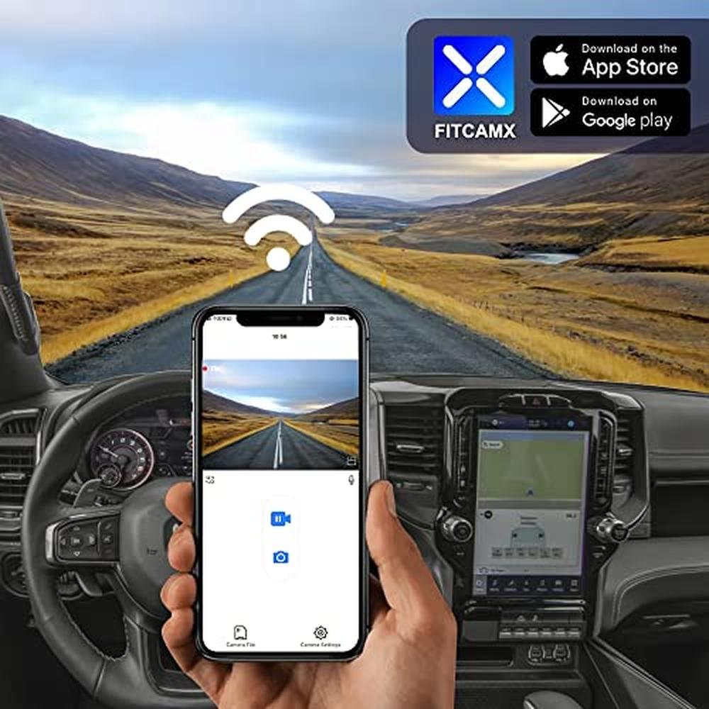 Fitcamx 4K Dash Cam Suitable for RAM 1500 TRX Classic – Packaging