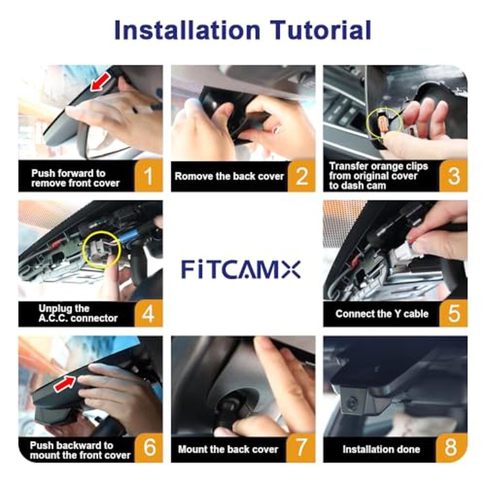 Fitcamx 4K Dash Cam Suitable for Toyota Highlander – Packaging