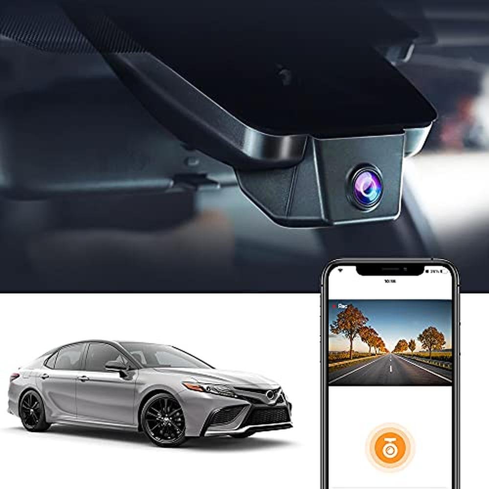 Fitcamx 4K Dash Cam Suitable for Toyota Camry 2021 2022 – Front View