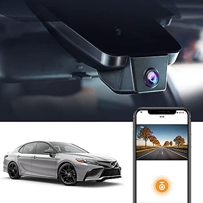 Fitcamx 4K Dash Cam Suitable for Toyota Camry 2021 2022 – Front View