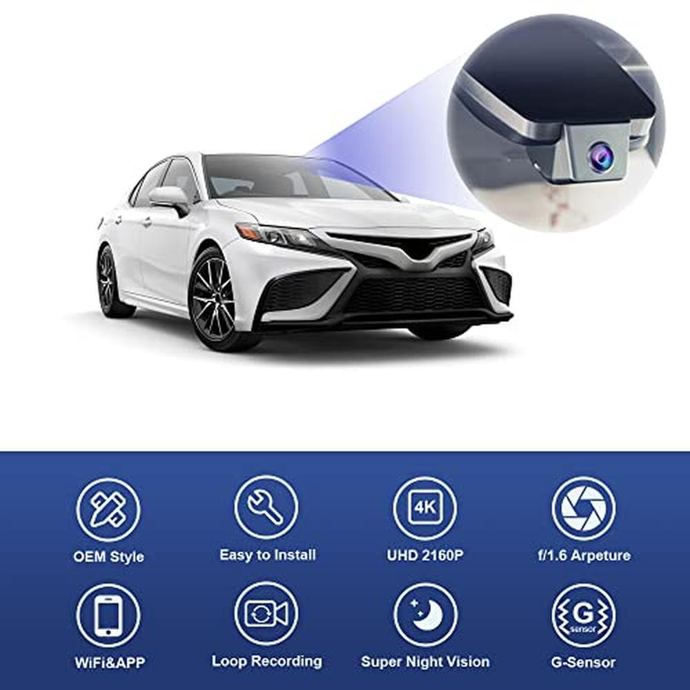 Fitcamx 4K Dash Cam Suitable for Toyota Camry 2021 2022 – Close-up Detail