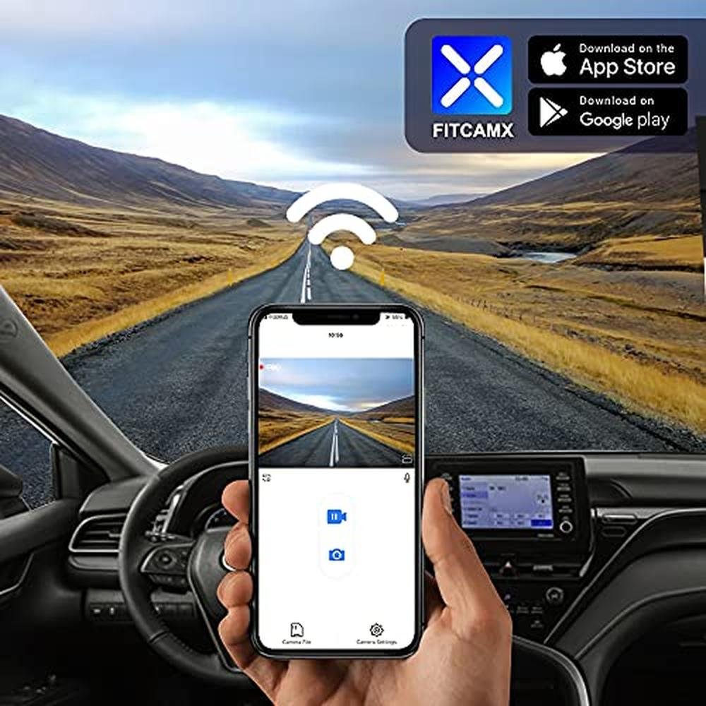 Fitcamx 4K Dash Cam Suitable for Toyota Camry 2021 2022 – In Use