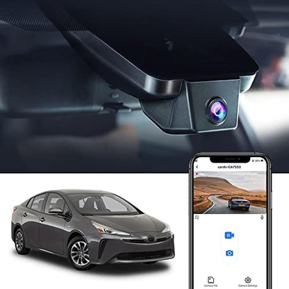 Fitcamx 4K Dash Cam Suitable for Toyota Prius 2018-2022 – Front View