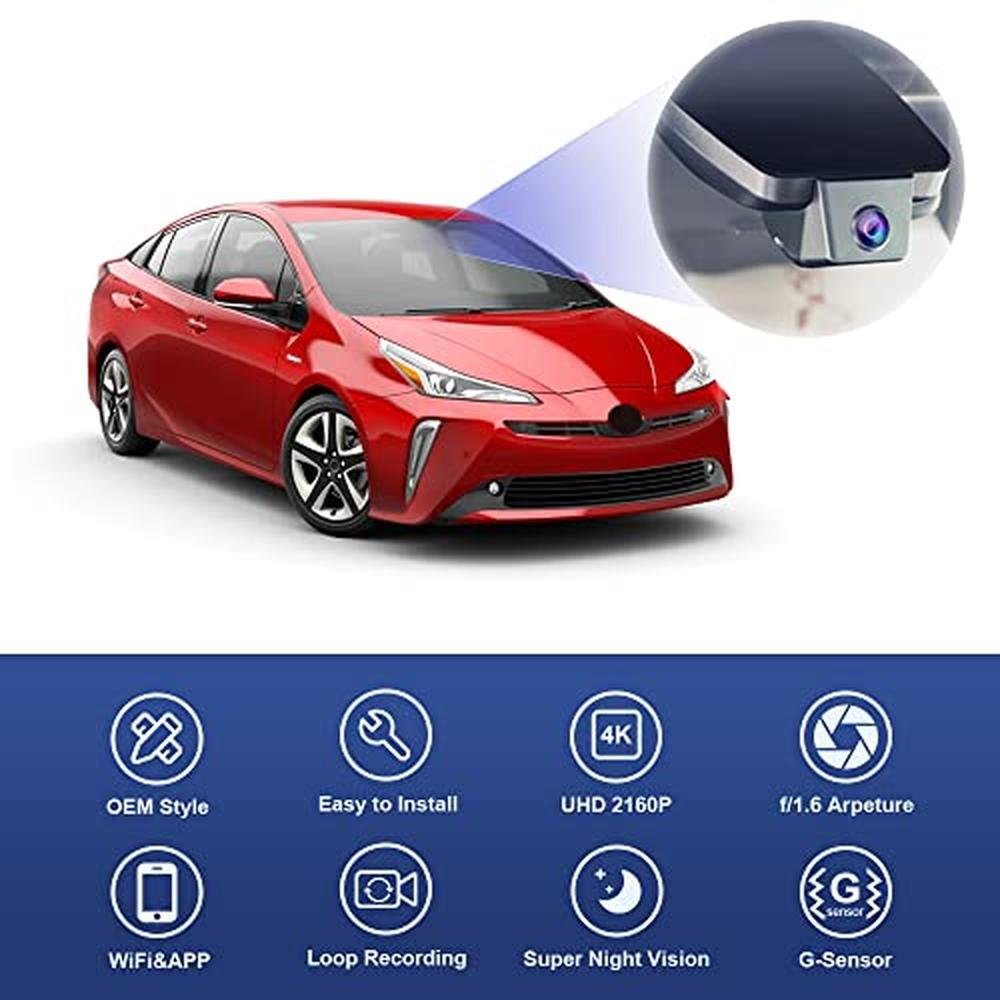 Fitcamx 4K Dash Cam Suitable for Toyota Prius 2018-2022 – In Use