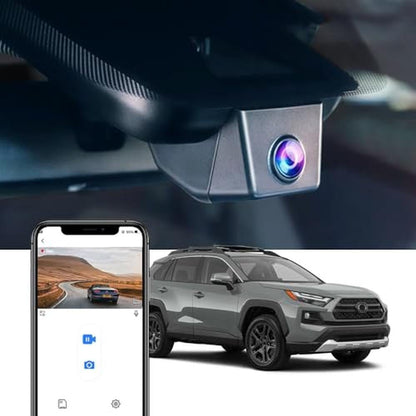 Fitcamx 4K Dash Cam Suitable for Toyota RAV4 2022-2025 – Front View