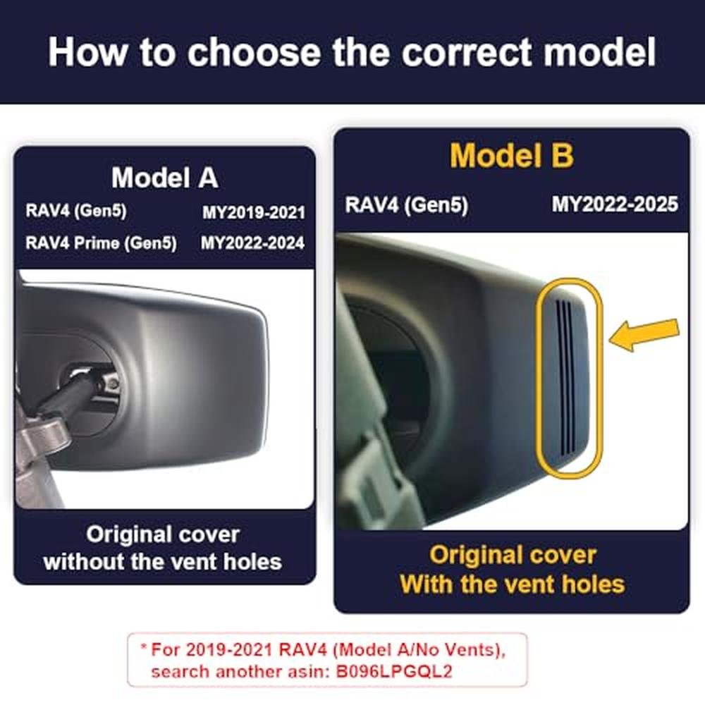 Fitcamx 4K Dash Cam Suitable for Toyota RAV4 2022-2025 – Side View