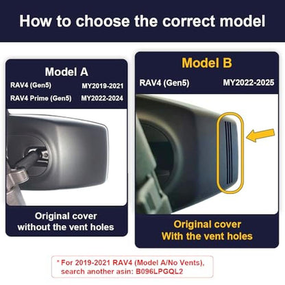 Fitcamx 4K Dash Cam Suitable for Toyota RAV4 2022-2025 – Side View