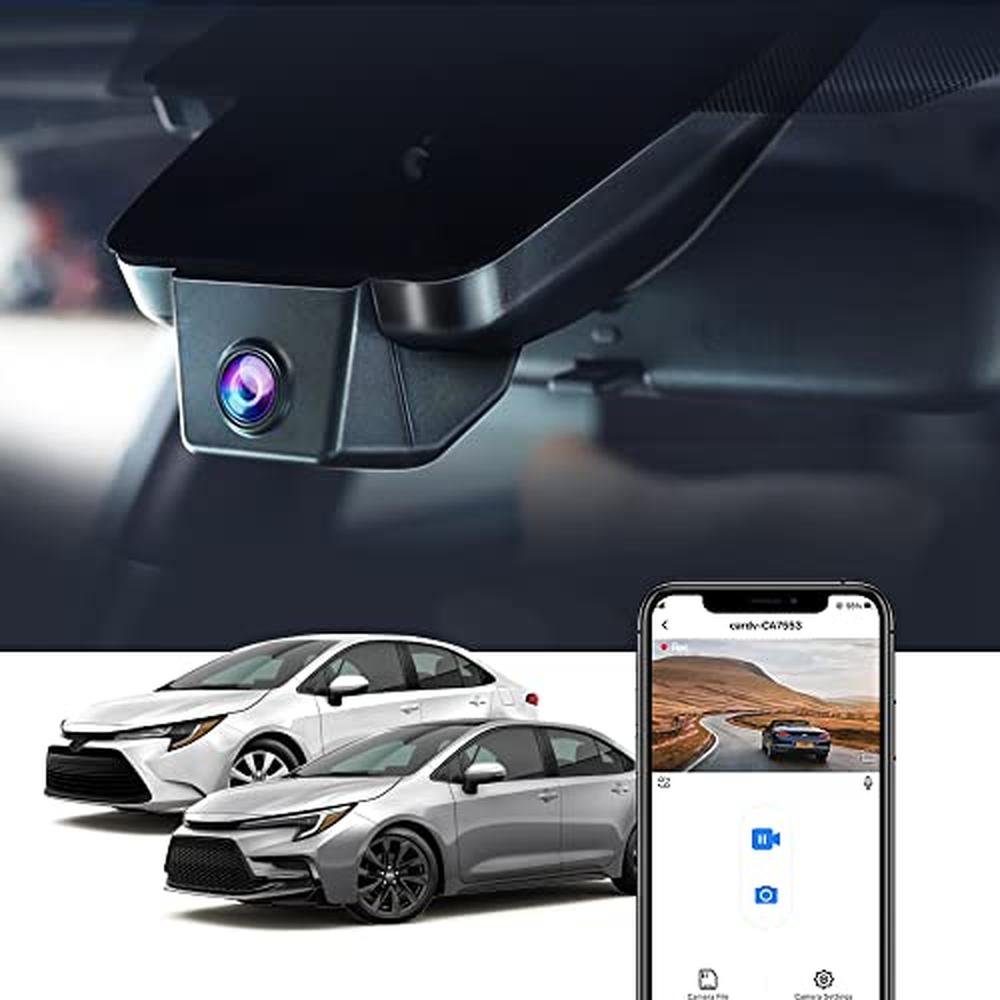 Fitcamx 4K Dash Cam Suitable for Toyota Corolla 2023-2026 – Front View