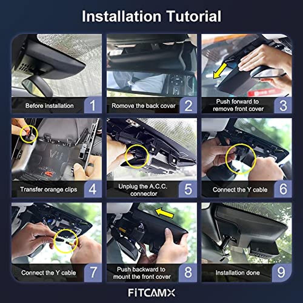 Fitcamx 4K Dash Cam Suitable for Toyota Corolla 2023-2026 – Packaging
