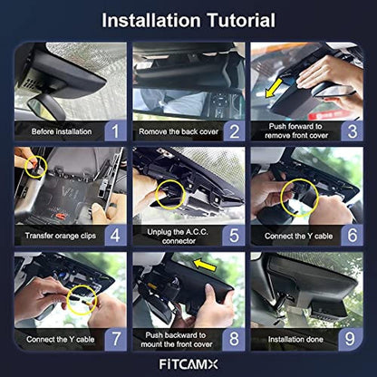 Fitcamx 4K Dash Cam Suitable for Toyota Corolla 2023-2026 – Packaging