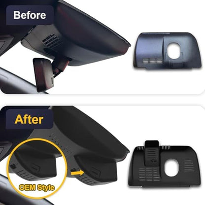 Fitcamx 4K Dash Cam Suitable for Toyota Tacoma & Hybrid – Side View
