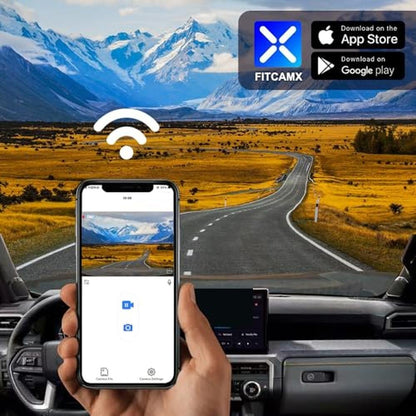 Fitcamx 4K Dash Cam Suitable for Toyota Tacoma & Hybrid – In Use