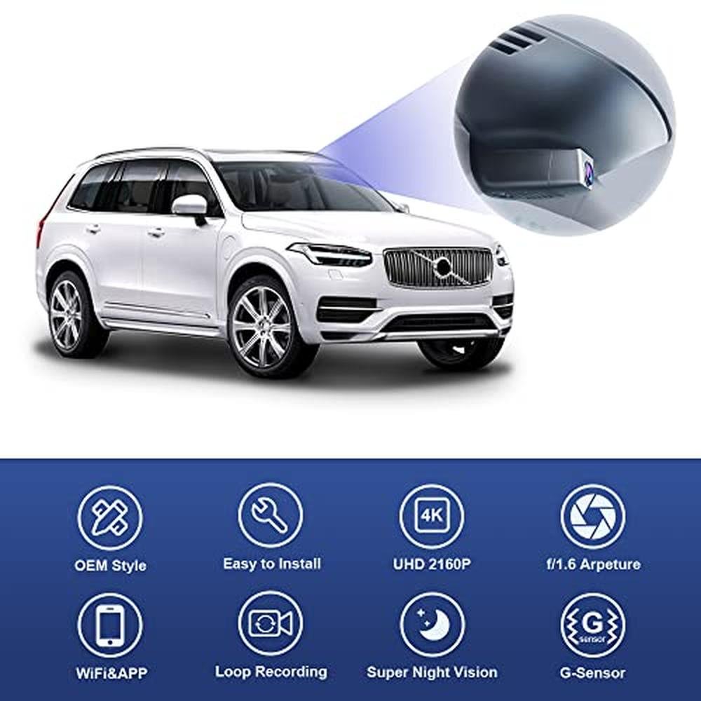 Fitcamx 4K Dash Cam Suitable for Volvo XC90 2016-2022 T5 T6 – In Use