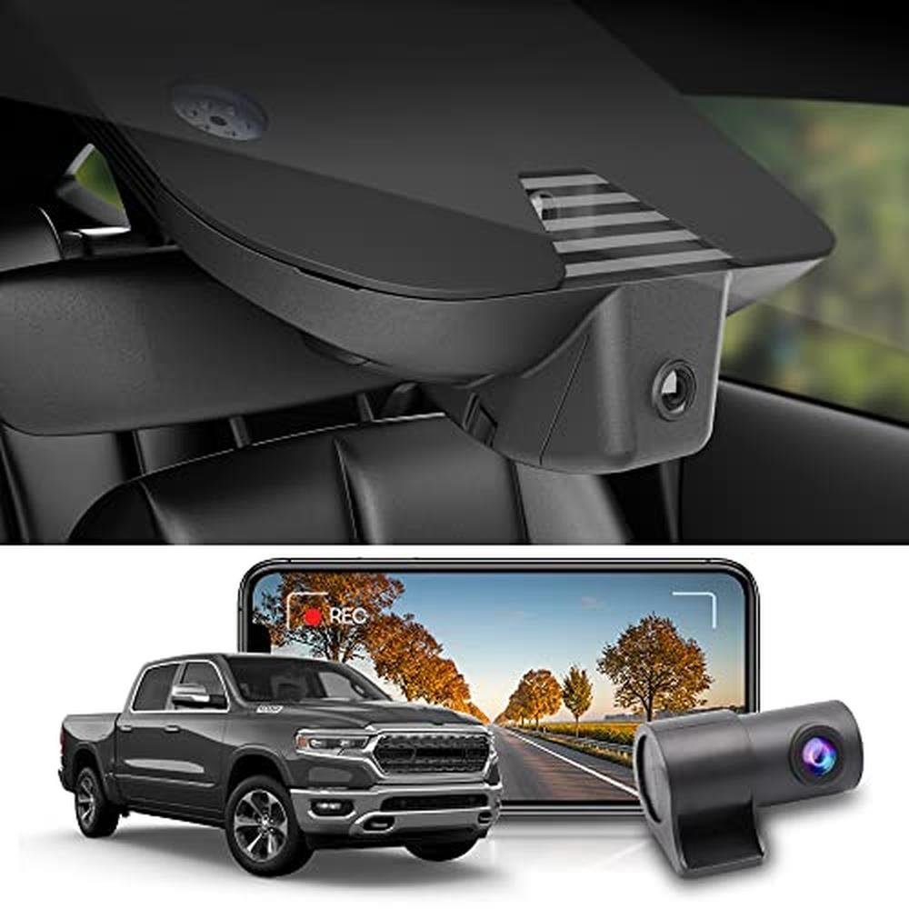 Fitcamx Front 4K+Rear 1080P Dash Cam – Front View