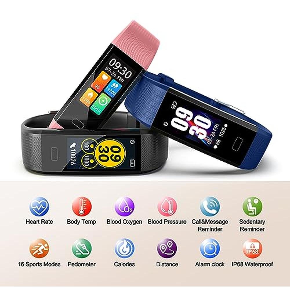 Tracker Monitor: Fitness Tracker with Heart Rate Monitor – Side View