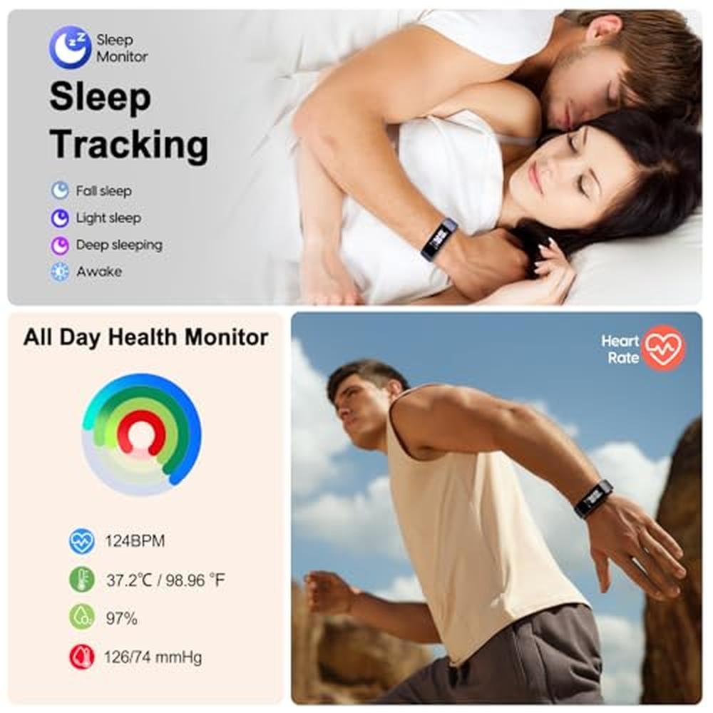 Tracker Monitor: Fitness Tracker with Heart Rate Monitor – Close-up Detail