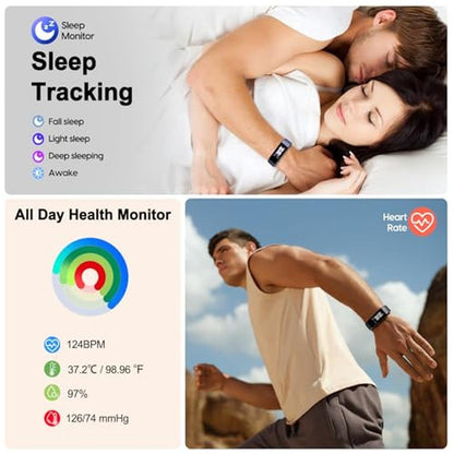 Tracker Monitor: Fitness Tracker with Heart Rate Monitor – Close-up Detail
