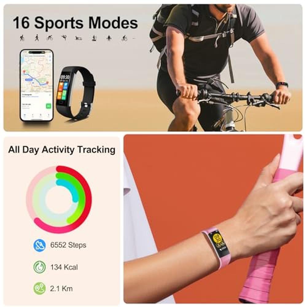 Tracker Monitor: Fitness Tracker with Heart Rate Monitor – In Use