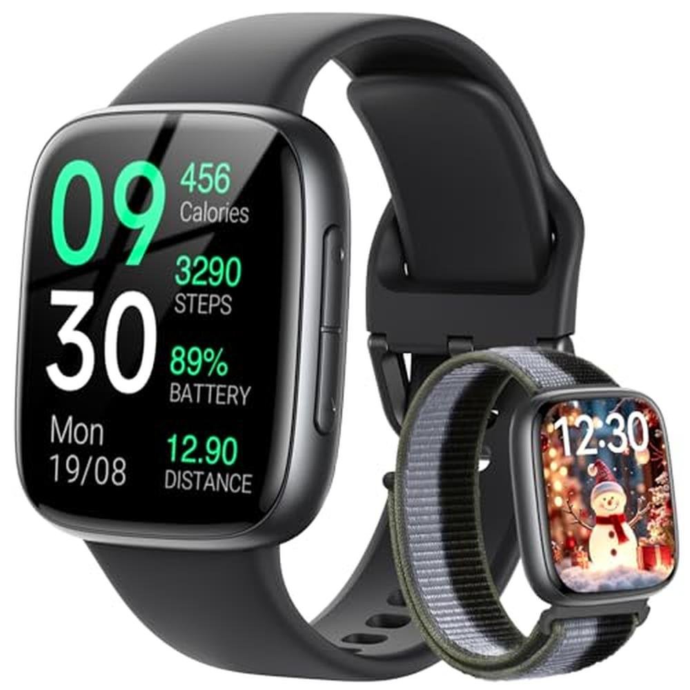 Fitpolo Watch: Fitpolo Smart Watch 1.85 AMOLED Fitness – Front View