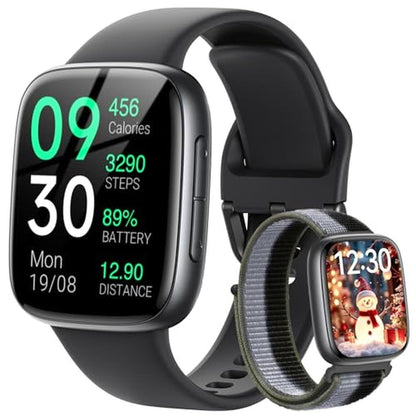 Fitpolo Watch: Fitpolo Smart Watch 1.85 AMOLED Fitness – Front View