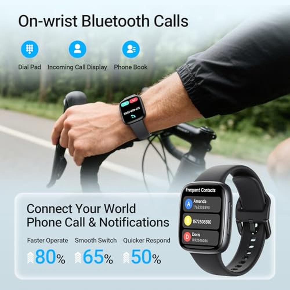 Fitpolo Watch: Fitpolo Smart Watch 1.85 AMOLED Fitness – Close-up Detail