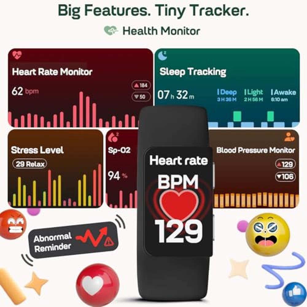 Fitness Watch: FITVII Slim Fitness Tracker – Side View