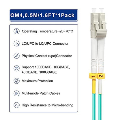 Flyprofiber OM4 Fiber Patch Cable – Close-up Detail