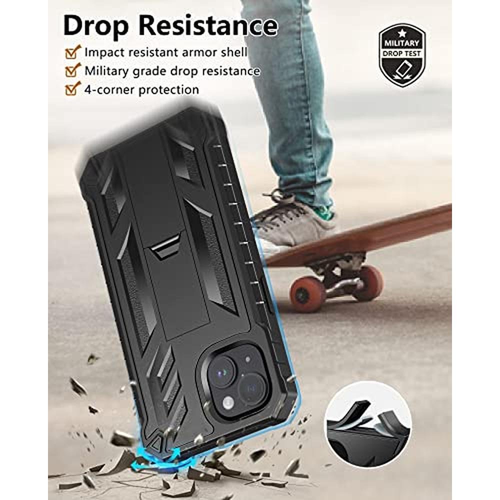 FNTCASE iPhone 14 Plus Case: Military-Grade Drop Proof – Close-up Detail