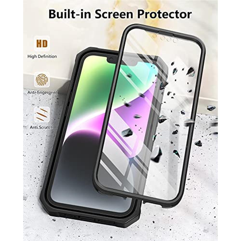 FNTCASE iPhone 14 Plus Case: Military-Grade Drop Proof – In Use