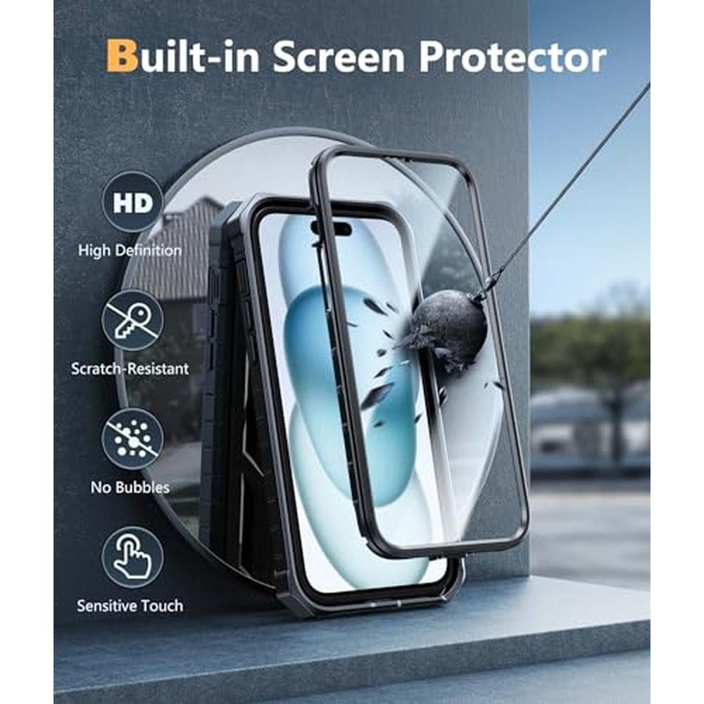 iPhone Plus Case: FNTCASE Military-Grade Rugged Cell Phone – In Use