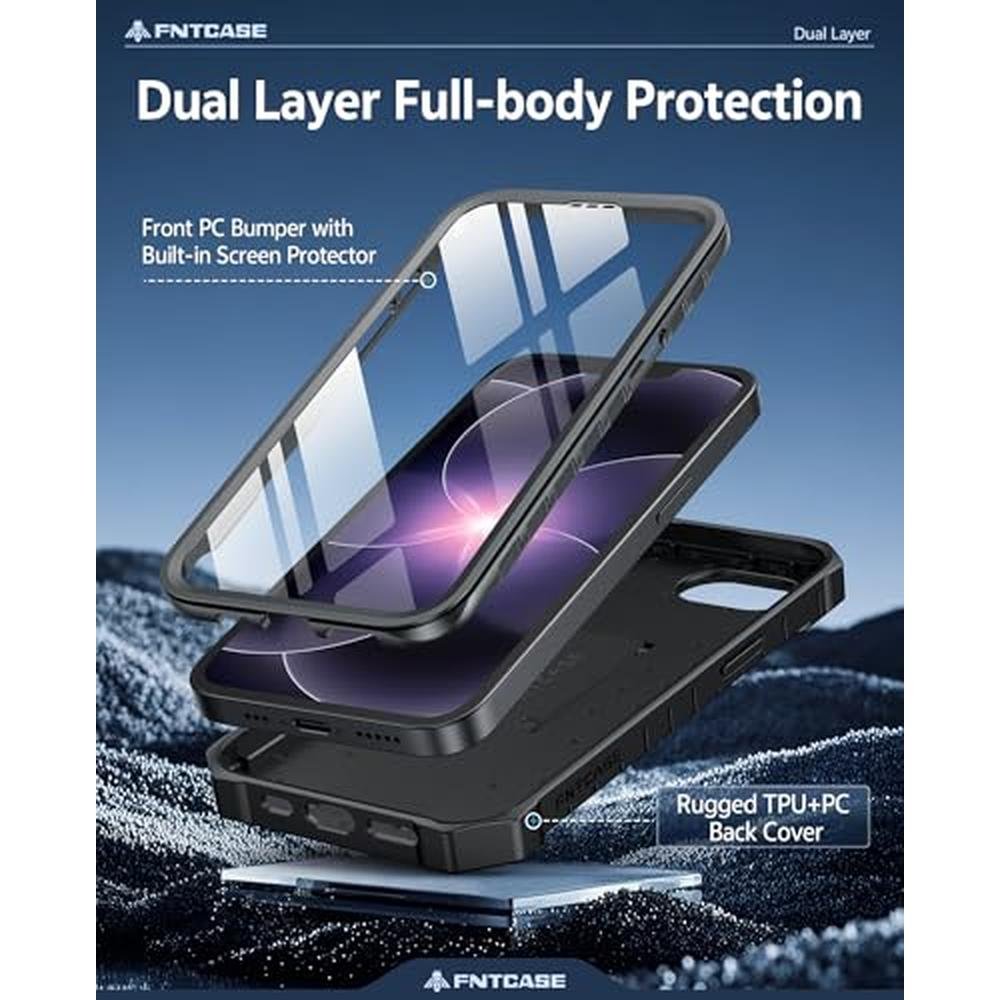Phone Protective Case: FNTCASE iPhone 17e Military-Grade – Close-up Detail