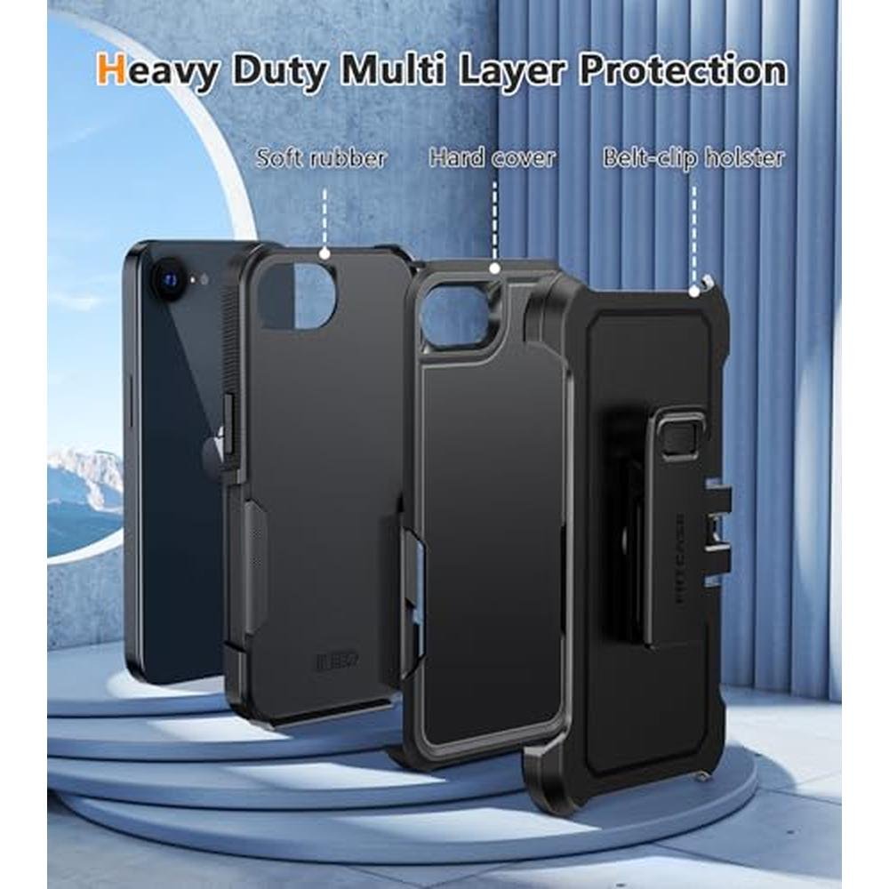 iPhone Phone Case: FNTCASE iPhone 17e/16e Heavy Duty Drop – In Use