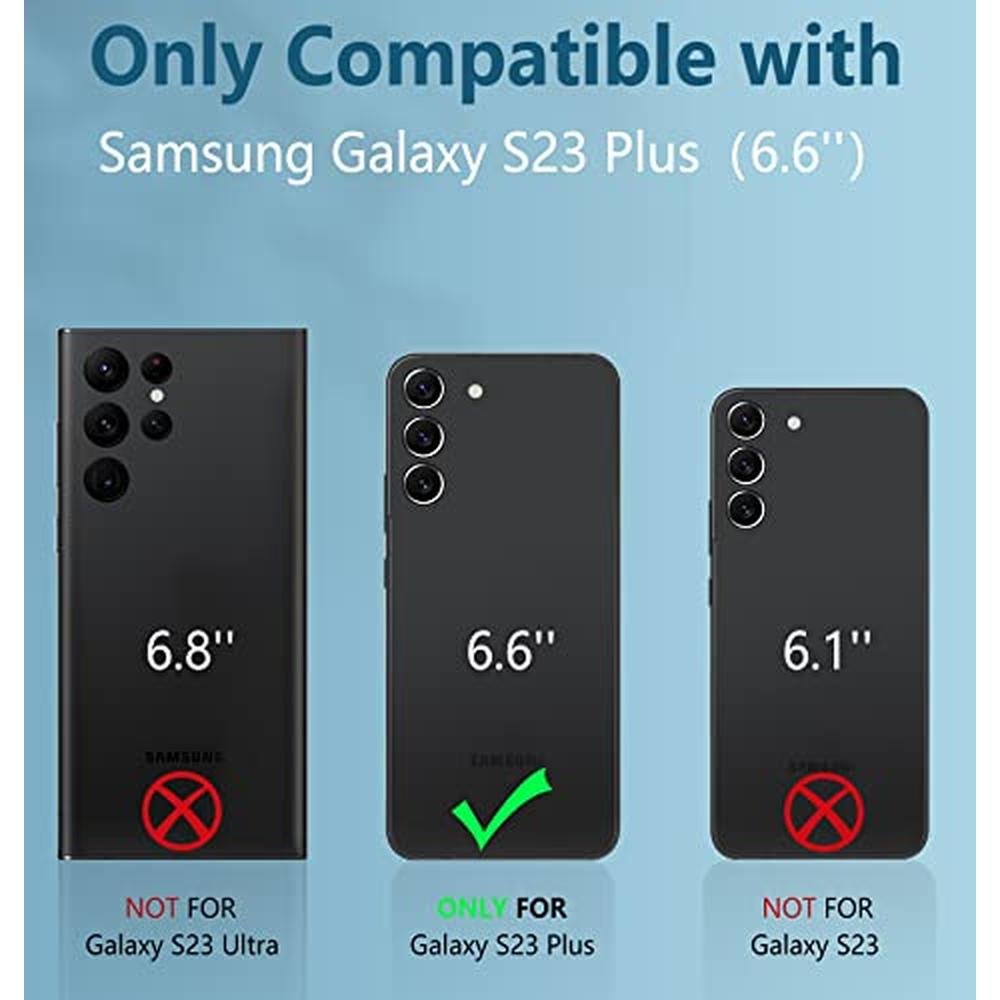 Galaxy S23 Plus Case: FNTCASE Heavy Duty Rugged Shockproof – Side View