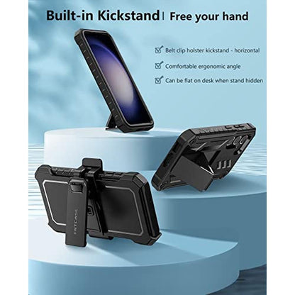 Galaxy S23 Plus Case: FNTCASE Heavy Duty Rugged Shockproof – Close-up Detail