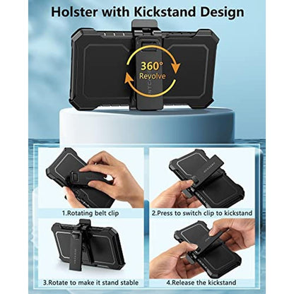 Galaxy S23 Plus Case: FNTCASE Heavy Duty Rugged Shockproof – In Use